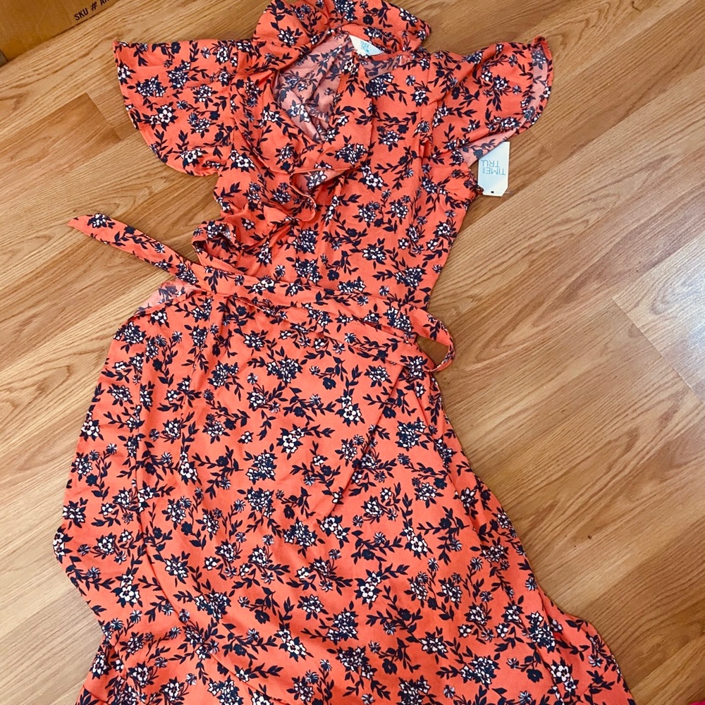 Floral wrap dress